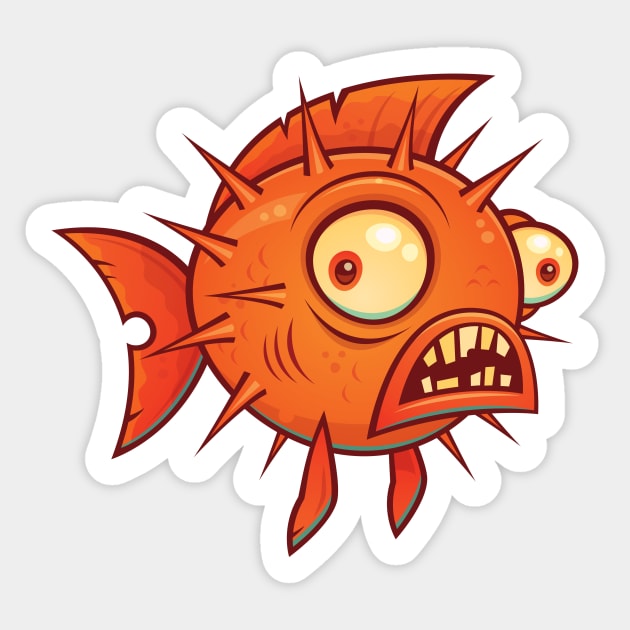 Pufferfish Sticker by fizzgig